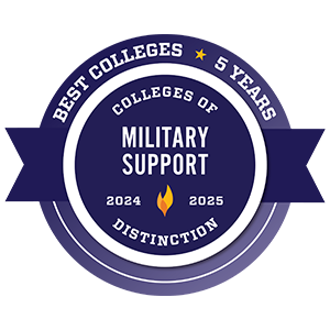 best colleges, colleges of military support distinction 2024-2025, 5 years